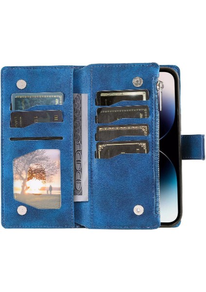El Kayışı ile IPhone 16 Için Flip Case Birden Fazla Kart Kickstand Getirmek (Yurt Dışından) modelleri