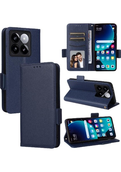 MY Boutique1 Xiaomi 14T Pro Için Flip Case Kart Yuvaları Tutucu Cüzdan Pu Deri Yan (Yurt Dışından)