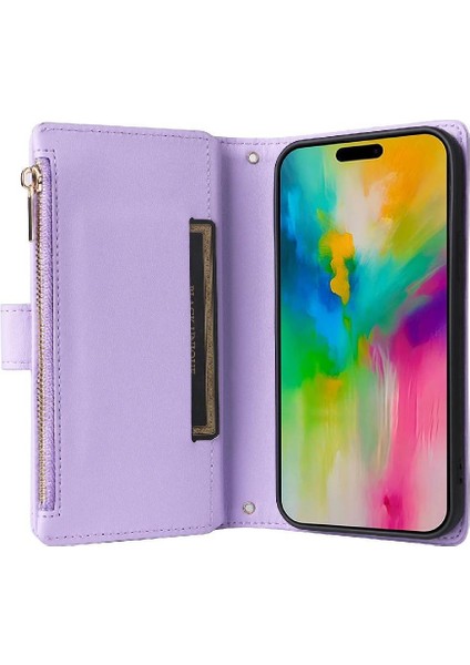 IPhone 16 Için Flip Case Darbeye Kart Yuvaları Cüzdan Kayış (Yurt Dışından) fiyatları