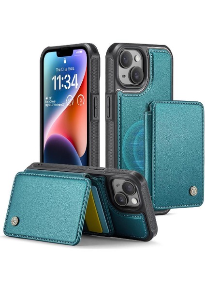 IPhone 14 Için Kılıf Artı 2 In 1 Işlevsellik Rfıd Engelleme Standı Cüzdan (Yurt Dışından)
