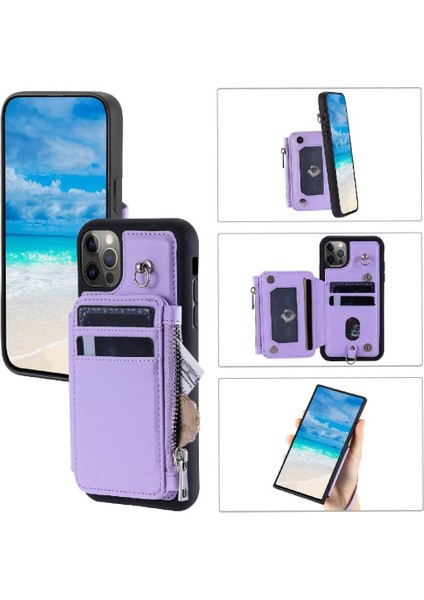 Cüzdan Kılıf IPhone 11 Pro Rfıd Engelleme Pu Deri 3 Büyük Kart Çevirme (Yurt Dışından)