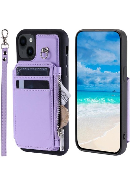 IPhone 14 Için Cüzdan Kılıf Flip Folio Kılıf Rfıd Engelleme 3 Büyük Kart Pu (Yurt Dışından) fırsatları