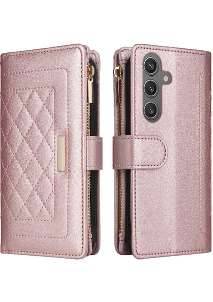 Galaxy S24 Darbeye Cüzdan Kayış Kart Yuvaları Için Flip Case (Yurt Dışından) modelleri