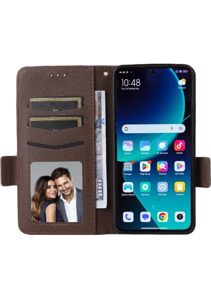 Xiaomi 14T Pro Için Flip Case Kart Yuvaları Tutucu Cüzdan Pu Deri Yan (Yurt Dışından) fırsatları