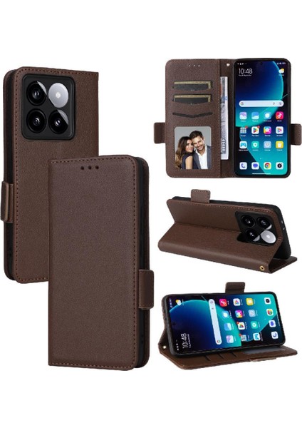 Xiaomi 14T Pro Için Flip Case Kart Yuvaları Tutucu Cüzdan Pu Deri Yan (Yurt Dışından) indirimleri