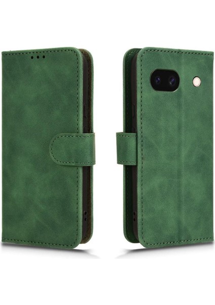 Google Piksel 8A Pu Deri Kickstand Yan Toka Cüzdan Için Flip Case (Yurt Dışından)