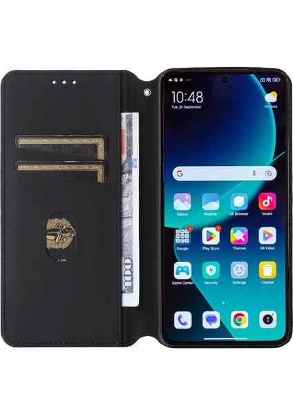 Xiaomi 14T Manyetik Kapatma Kart Yuvaları Için Flip Case Tutucu 3D Desen (Yurt Dışından) fırsatları