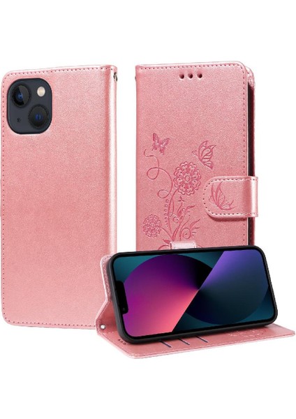 IPhone 13 Için Flip Case Çiçek Çevirme Deri Kart Yuvaları (Yurt Dışından) indirimleri