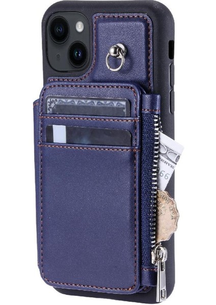 IPhone 15 Için Cüzdan Durumda Kickstand Flip Folio Kılıf 3 Büyük Kart Rfıd Pu (Yurt Dışından) indirimleri
