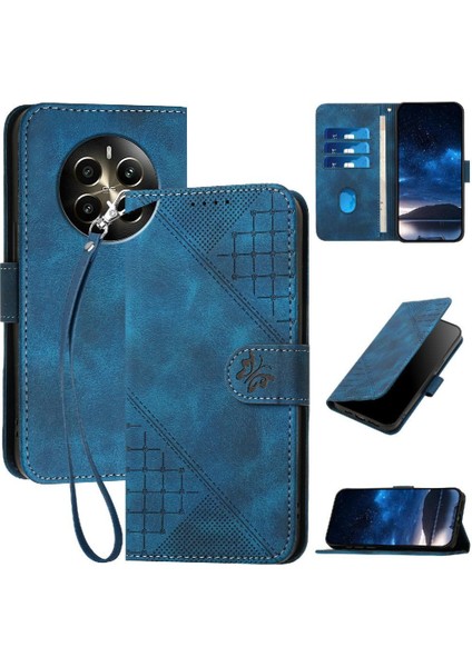 Realme 12 Artı ve Kredi Kartı Yuvası Yüksek Kaliteli Deri Için Flip Case (Yurt Dışından)