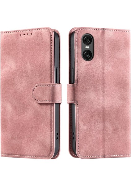 MY Boutique1 Sony Xperia 10 Vı Için Flip Case Manyetik Pu Deri Bilek Kayışı Kickstand (Yurt Dışından)