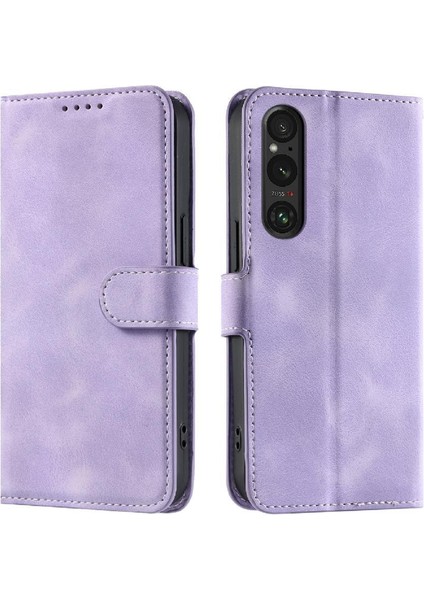 Sony Xperia 1 Vı Bilek Kayışı Cüzdan Kart Yuvaları Için Flip Case Kickstand Pu (Yurt Dışından)