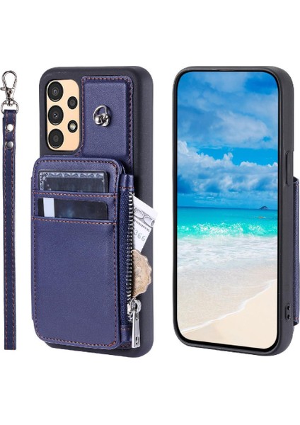 Cüzdan Kılıf Galaxy A54 5g Rfıd Engelleme Pu Deri 3 Büyük (Yurt Dışından)
