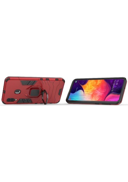 Halka Araba Dağı Kickstand Kılıf Galaxy M10S Askeri Sınıf Metal (Yurt Dışından)