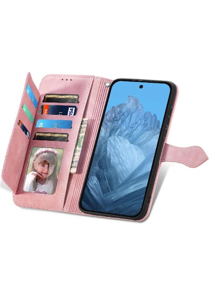 Google Pixel 9 Pro Xl Iş Çok Renkli Çoklu Kart Yuvası Flip Için Kılıf (Yurt Dışından)