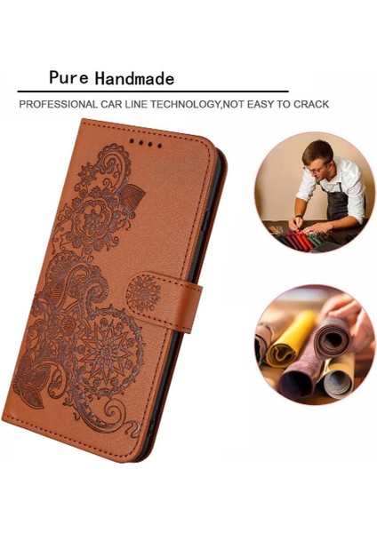 Galaxy A06 Kickstand Koruyucu Pu Deri Manyetik Için Flip Case (Yurt Dışından) fiyatları