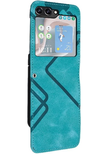 Galaxy Z Flip 6 Için Flip Case Kart Yuvası Standı ile Flip Cüzdan Pu (Yurt Dışından)