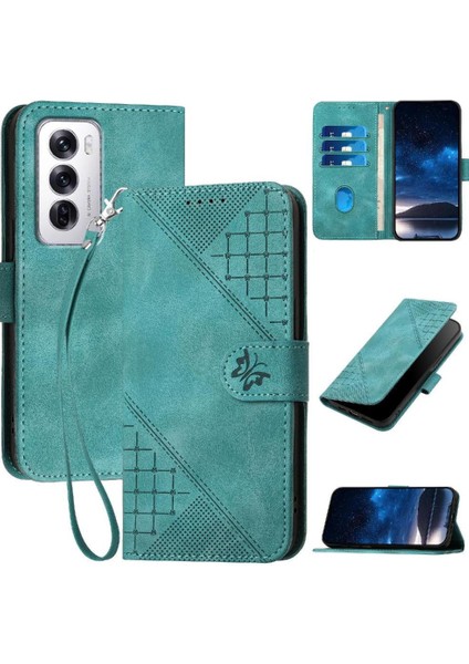 Oppo Oppo 12 5g Için Flip Case Yüksek Kaliteli Deri Telefon Kılıfı Kabartmalı ve (Yurt Dışından)