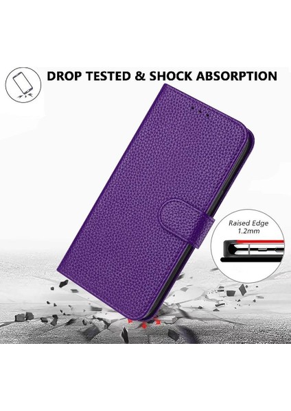 Oppo Phone 12 5g Için Telefon Kılıfı Kart Yuvaları Tutucu Pu Deri Litchi Desen (Yurt Dışından) modelleri