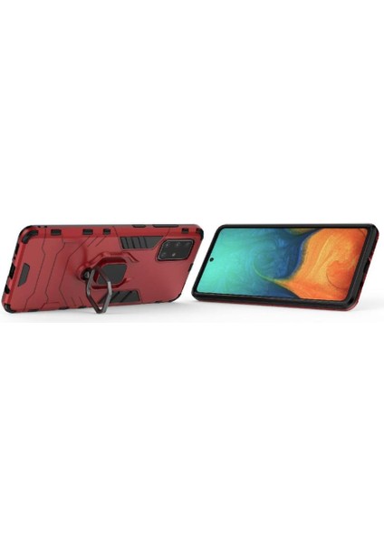 Halka Araba Dağı Kickstand Kılıf Galaxy A71 5g Darbeye Metal (Yurt Dışından)