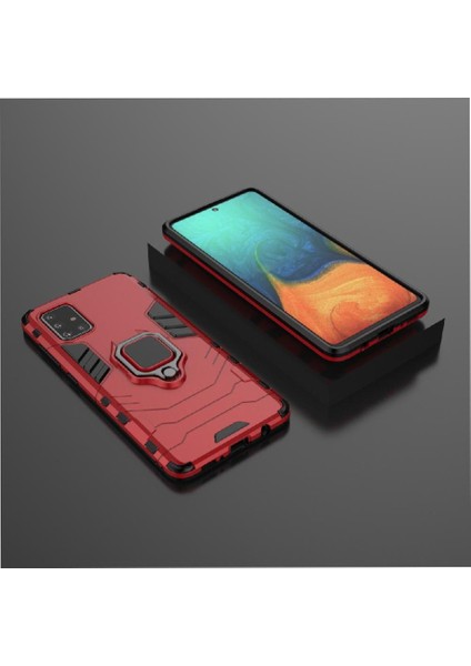 Halka Araba Dağı Kickstand Kılıf Galaxy A71 5g Darbeye Metal (Yurt Dışından)