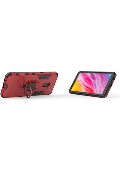 Halka Araba Dağı Kickstand Kılıf Galaxy A8 Artı 2018 Metal Halka (Yurt Dışından) fiyatları