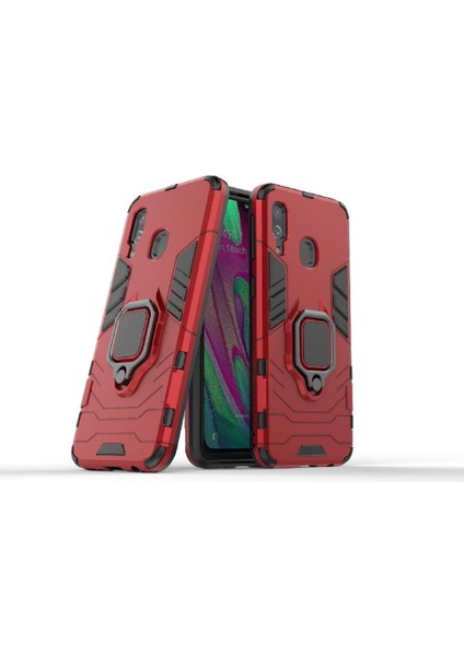 Halka Araba Dağı Kickstand Kılıf Galaxy A40 Kickstand Metal Halka (Yurt Dışından)