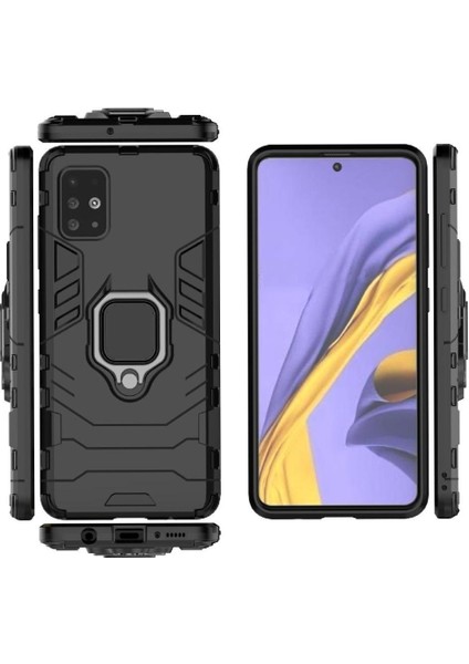 Halka Araba Dağı Kickstand Kılıf Galaxy A51 4G/M40S Kickstand (Yurt Dışından)