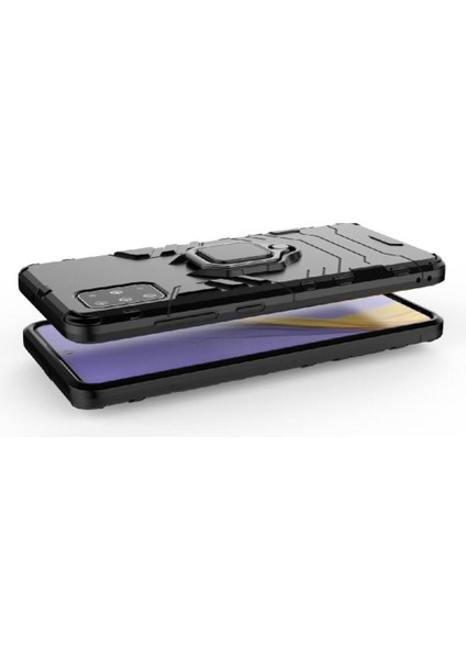 Halka Araba Dağı Kickstand Kılıf Galaxy A51 4G/M40S Kickstand (Yurt Dışından) modelleri