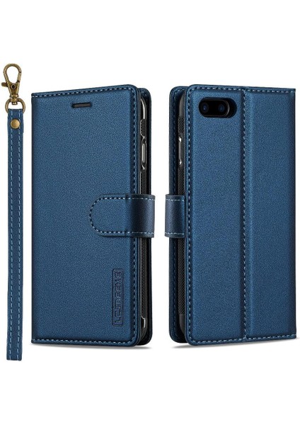 IPhone 7 Için Flip Case Artı/8 Artı Cüzdan Kılıf Pu Deri Bölünmüş Deri 2 (Yurt Dışından)
