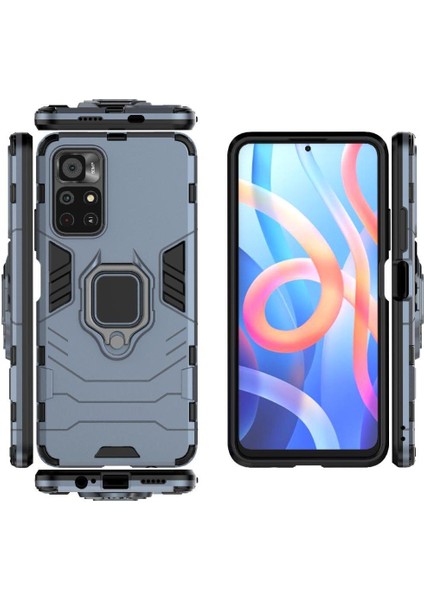 Halka Araba Montaj Kickstand Durumda Xiaomi Redmi Için Not 11T 5g Askeri Sınıf (Yurt Dışından)