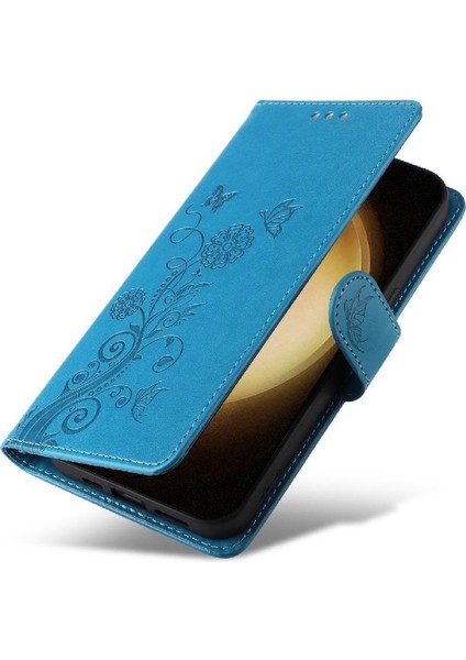 Galaxy S23 Deri Flip Kart Yuvaları Çiçek Için Flip Case (Yurt Dışından) modelleri