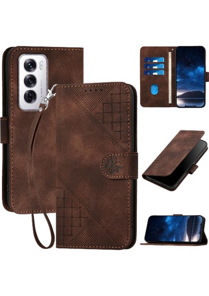 Oppo Oppo 12 5g Için Flip Case Yüksek Kaliteli Deri Telefon Kılıfı Kabartmalı ve (Yurt Dışından)