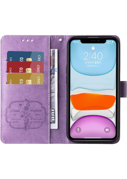 IPhone 11 Için Flip Case Deri Kart Yuvaları Çiçek Flip (Yurt Dışından) indirimleri