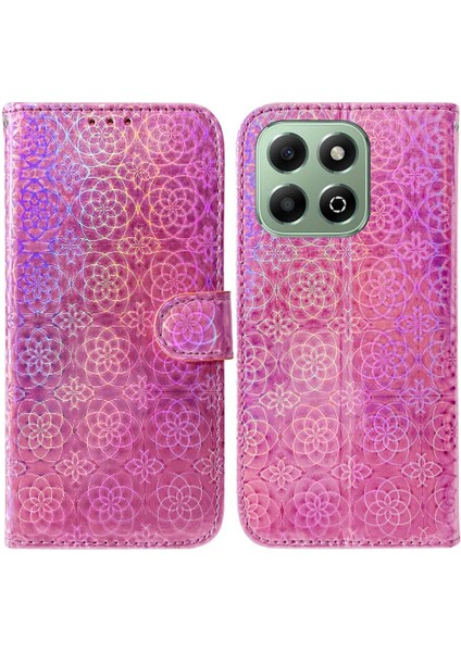 Onur X6B Glitter Renkli Standı Tutucu Cüzdan Kılıf Premium Için Flip Case (Yurt Dışından)