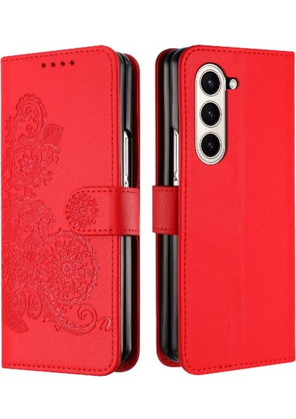Galaxy Z Için Flip Case Fold 6 Kickstand Koruyucu Kapak Folio Pu (Yurt Dışından)