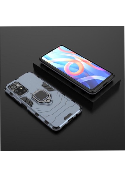 Halka Araba Montaj Kickstand Durumda Xiaomi Redmi Için Not 11T 5g Askeri Sınıf (Yurt Dışından)