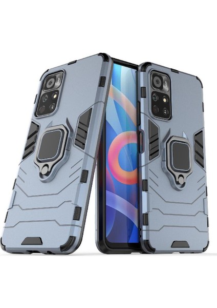 Halka Araba Montaj Kickstand Durumda Xiaomi Redmi Için Not 11T 5g Askeri Sınıf (Yurt Dışından)