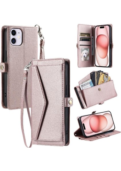 Kadınlar Için Cüzdan Crossbody Durumda IPhone 12 Cüzdan Durumda Rfıd Engelleme (Yurt Dışından)