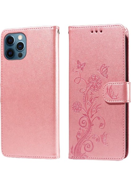 IPhone 12 Pro Deri Kart Yuvaları Flip Case Çiçek (Yurt Dışından) modelleri