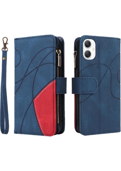 Galaxy A06 Kickstand Koruyucu Fermuar Cüzdan Tarzı Dokuz (Yurt Dışından)