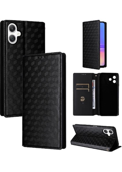 Galaxy A06 Manyetik Kapatma Cüzdan 3D Desen Kartı Için Flip Case (Yurt Dışından)