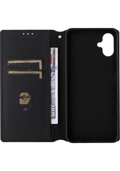 Galaxy A06 Manyetik Kapatma Cüzdan 3D Desen Kartı Için Flip Case (Yurt Dışından)