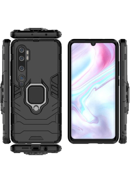 Halka Araba Montaj Kickstand Vaka Xiaomi Mi Not 10 Kickstand Darbeye (Yurt Dışından)
