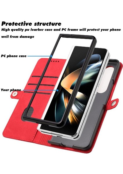 Galaxy Z Için Kılıf Fold 6 Folio Kapak Kart Yuvaları Tutucu Pu Deri (Yurt Dışından) fiyatları