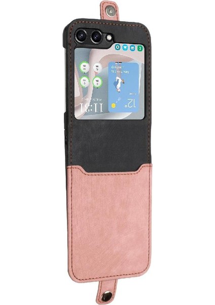 Galaxy Z Flip 6 Için Kickstand Koruyucu Cüzdan Kart Pu ile (Yurt Dışından)