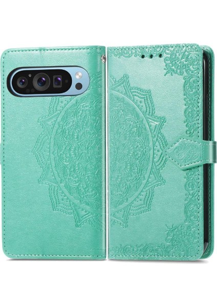 Google Piksel 9 Pro Xl Için Flip Case Zarif Desen Darbeye Basit (Yurt Dışından)