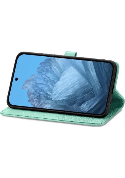 Google Piksel 9 Pro Xl Için Flip Case Zarif Desen Darbeye Basit (Yurt Dışından)