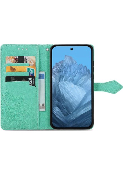 Google Piksel 9 Pro Xl Için Flip Case Zarif Desen Darbeye Basit (Yurt Dışından)