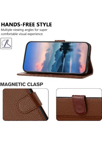 Oppo A78 4g Kart Yuvaları Için Telefon Kılıfı Tutucu Litchi Desen Cüzdan Flip Pu (Yurt Dışından) fiyatları